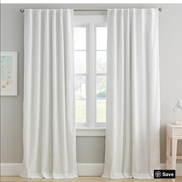 2 Pottery Barn Allover Pleated Cutains - Picture 1 of 7